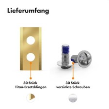 30x Ersatzmesser - Worx, Einhell, LandXcape, uvm. - Mähroboter Klingen