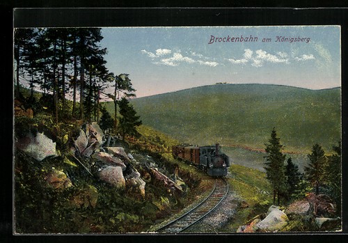 Ansichtskarte brocken harz - ansichtskarte,