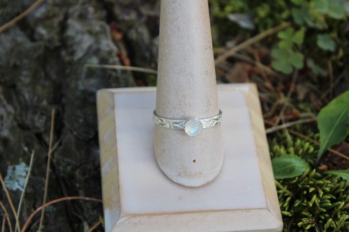 Sterling silber mondstein ring - sterling,