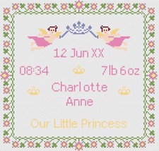 Kreuzstich Geburt Sampler Set