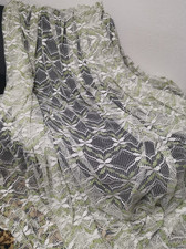 Gardine 2 Große Gardinen aus dickem Tüll Vorhang Vintage 60er 70er