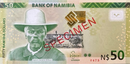 Namibia dollars p 13a - 50, dollars,