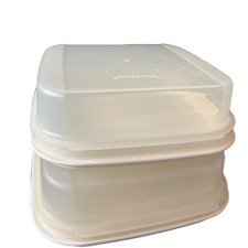 Tupperware 1x Saturn kleiner Servierstar Servierplatte m. Haube Käse Wurst 18x19