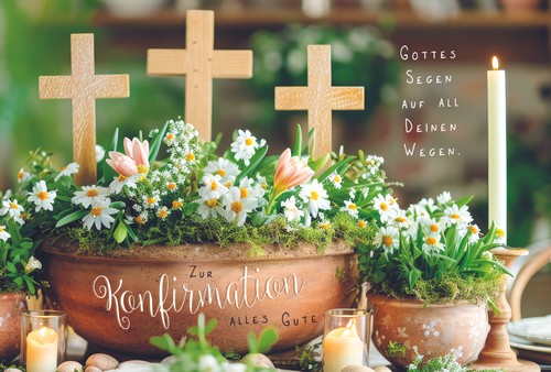 Konfirmation glückwunschkarte - konfirmation,