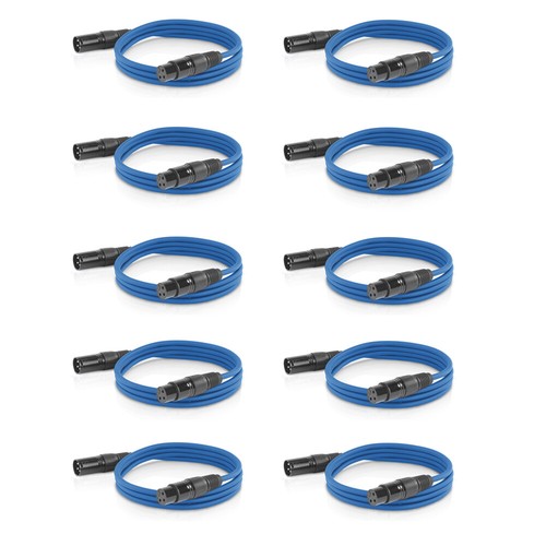 10x etec xlr - kabel, 5m