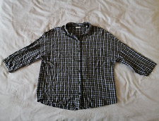 Marc O'Polo Damen Blusenhemd, Gr. L, Mehrfarbig, Kariert, Viskose