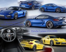 Porsche Cayman GT4 Sportwagen (2016) Presse- Photos - Fotos - Bilder - 15x20 cm