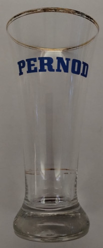 Pernod glas mit goldrand - glas,