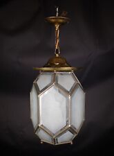 Flurlampe - Stil Adolf Loos - Messing  / Glas - 30-40er Jahre