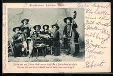 Mooskirchner Altsteirer Musik Kapelle, Ansichtskarte 1901 