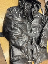 Muubaa Leder Daunenjacke Mit