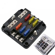 6-Weg 12V 32V KFZ ATO Sicherungshalter Auto Sicherungskasten LKW Boot Sicher DE