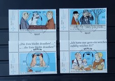 BRD 2011 Wohlfahrt "Loriot" Satz Michel 2836 - 2839 Eckrand + Ersttagssstempel