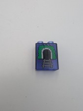 1x Lego Duplo Bau Stein 1x2x2 transparent lila Tunnel Zug Eisenbahn 4066pb020