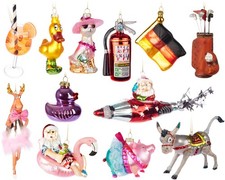 BRUBAKER Glas Weihnachtskugeln