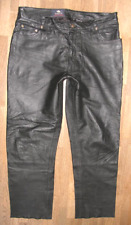 coole SHIELD Herren- LEDERJEANS / Lederhose in schwarz Gr. 52 ca. W36 / L30