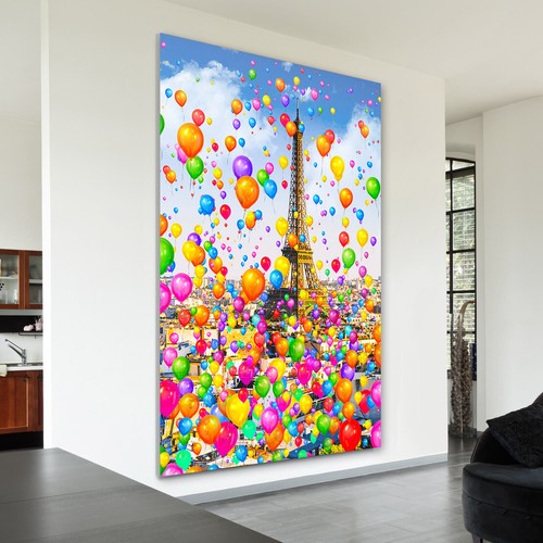 Leinwandbild paris städte pop - leinwandbild,