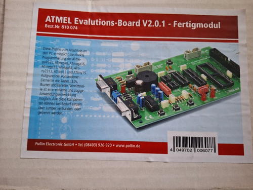 Atmel evaluationsboard ver - 1,