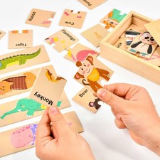 Holzpuzzle Spielzeug Zahl