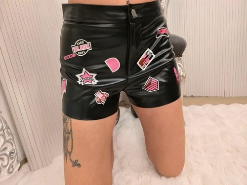 Shorts short kurze hose - , leder