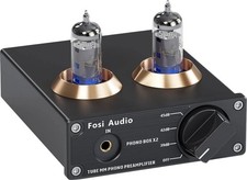Fosi Audio Box X2 Phono Röhren Vorverstärker Pre Amp Preamp Plattenspieler Cinch