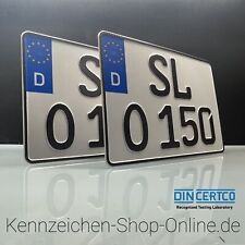 2  Quad Kennzeichen Carbon PKW 250x200 mm  Nummernschild  DHL Versand