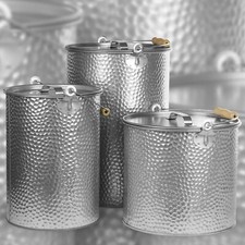 Mülleimer Kohleeimer verzinkt