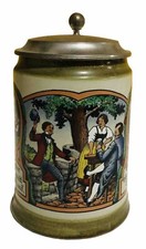 Vintage echter zinndeckel - echter,