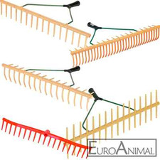 Kunststoffrechen Laubrechen Heurechen Gras Laub Plastik Harke Rasenrechen Sense