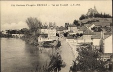 Ak Erigné Maine et Loire, Vue sur le Louet - 2897550