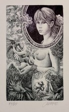 JOSEF DUDEK: Exlibris for V