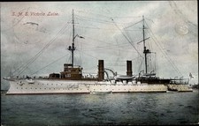 Ak S.M.S. Victoria Luise, Kriegsschiffe Deutschland, Beladung - 10445979