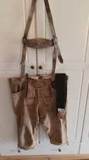 Herren Lederhose Trachten Gr.56 Edelnice Gebraucht Top  Mit Neue Trachtensocken