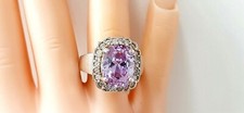 Silber ring lila stein - ring, °
