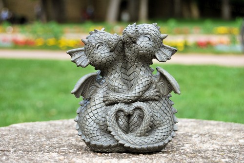 Gartenfigur gartendrache - gartenfigur,
