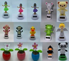 tanzende Solarfigur 10cm Solar Hawaii Frau Affe Ente Waikiki Honolulu Blume