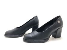 Joe Sanchez Damen Pumps Gr. 38 High Heel Absatzschuh Blockabsatz Slipper Schwarz