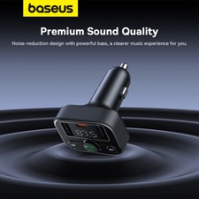 Baseus Bluetooth 5.0 FM-Transmitter-Autoladegerät PD 18W dualer USB-Anschluss