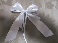 10x Türschleifen, Autoschleifen, versch. Anlässe,Hochzeit,Antenne weiß grau