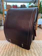 Randoseru klassische japanische Grundschultasche von Tsuchiya Kaban - braun/pink