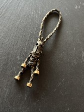 Funky Spartaner Helm Anhänger | Geflochtenes Band | Messing