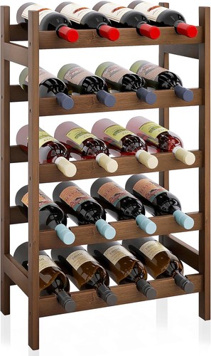 Smibuy weinregal bambus - weinregal,