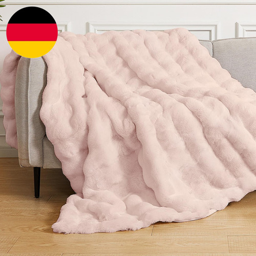 Kuscheldecke flauschig 130x150 - flauschig,