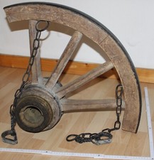 leiter wagen viertel 1/4 alt antik + rad nabe holz  top vintage deko für bastler