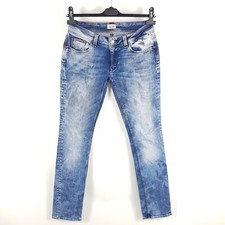 Tommy Hilfiger Jeans Suzzy Damen W27 L34 Blau Slim Straight Acid Wash SWST