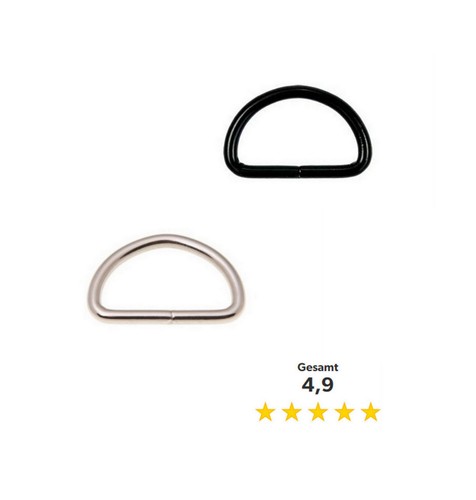 Ring vernickelt stahl - 3, d-ring