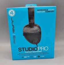 JLab Studio Pro Over Ear Headphones with Microphone Black