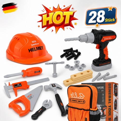 Kinder werkzeugkoffer tlg - kinder, 28-tlg