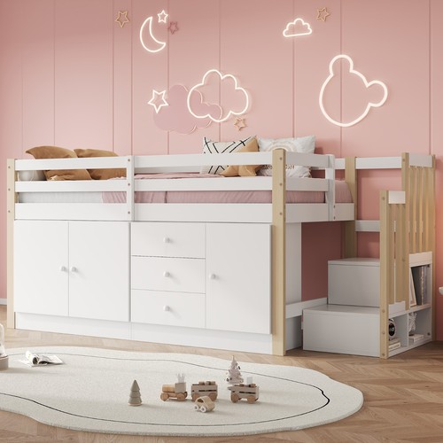 Einzelbett hochbett kinderbett - hochbett,