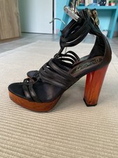 Miss Sixty Riemen High Heels in Schwarz, Gr. 37